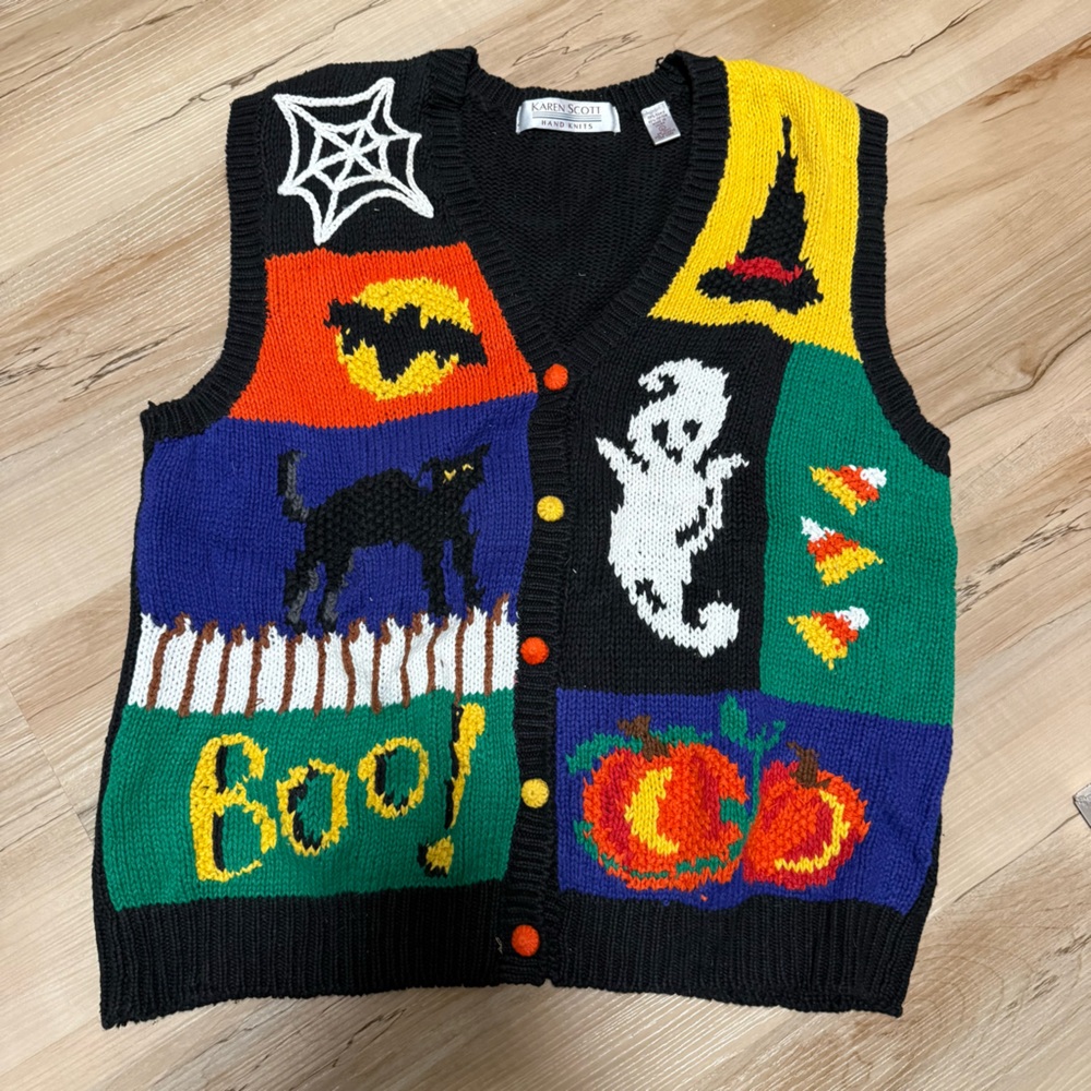 Vintage Halloween Knit Sweater